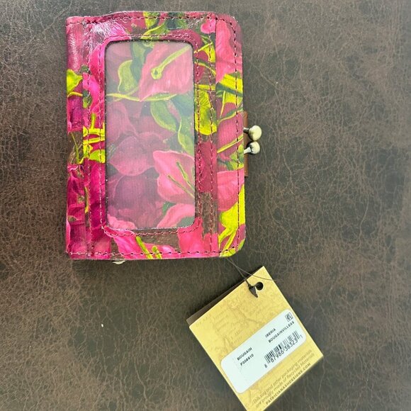 Patricia Nash IBERIA Leather ID Wallet w/ RFID in BOUGANVILLEA nwt - Picture 2 of 9